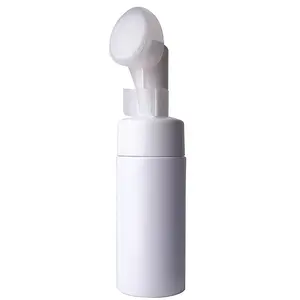 Espuma embalagem 150ml plástico cosmético bomba dispensador 250ml espuma bomba aplicador garrafa pet com escova top pump