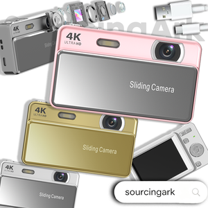 Appareil photo numérique Sourcingark 4K avec zoom 16x, écran IPS 2,8'', capteur CMOS, appareil photo compact coulissant, OEM ODM, logo personnalisé M15 - Product Image 1