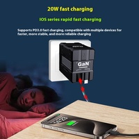 Câble de prise USB à chargement rapide multifonctionnel 20W Chargeur de voyage pour téléphone portable à chargement rapide avec câble enroulé
