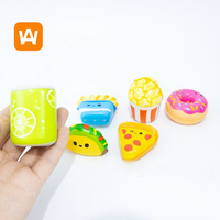 Jouet anti-stress en PU souple et à rebond lent, en forme de burger, thème alimentaire, viral transfrontalier, figurines d'action pour jeunes BS-2025