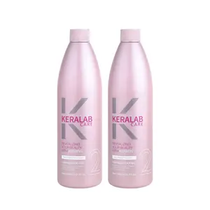 Bio Keratin profesional Brazil, perawatan rambut Keratin, pelurus rambut Smoothing profesional Brazil panas 1000ml