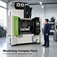 Centre d'usinage vertical CNC 5 axes MX400, machine de fraisage de précision moyenne intensité pour moteurs