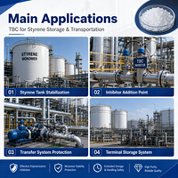 TBC de qualité industrielle pour styrène CAS 98-29-3 4-Tert-Butylcatechol Inhibiteur de polymérisation pour applications de production de styrène