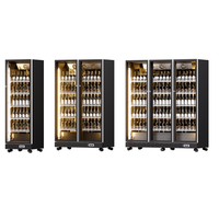 Réfrigérateur commercial pour supermarché avec porte vitrée, vitrine réfrigérée pour boissons froides