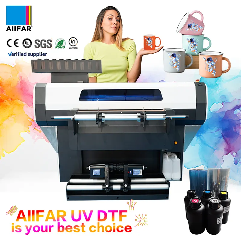 AIIFAR Fully Automatic UV DTF Printers Vendor's Multi-language Interface New Condition Serving Global Transfer Printing Needs