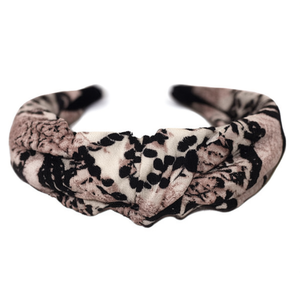 Diadema con nudo de moda para mujer, banda elástica de tela para el cabello, accesorio informal con lazo - Product Image 1