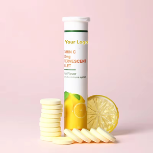 Comprimés effervescents de vitamine C à marque privée OEM, multivitamines - Complément alimentaire, immunité, vitamine C biologique à l'<span class=keywords><strong>orange</strong></span> - Product Image 2
