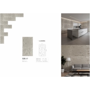 Revêtement mural en <span class=keywords><strong>pierre</strong></span> souple, design moderne, argile modifiée flexible, matériau MCM, carreaux de 60*120 cm pour les hôtels intérieurs, 20*30 cm - Product Image 4