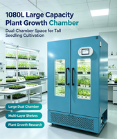 Incubateur à LED de grande capacité 1080L, chambre de croissance des plantes en laboratoire, double porte pour expériences agricoles