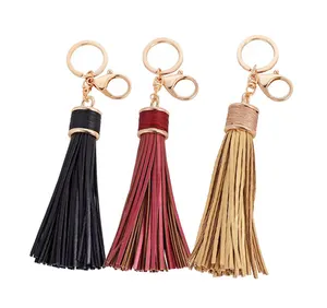 Xinxing Custom Bag Charms Tassel Bag Charms Clothing Accessories PU Leather Tassel Keychain Bag Decoration Tassel Keychain