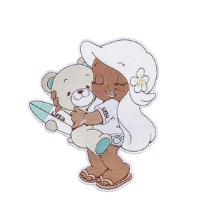Patch brodé de dessin animé à thermocoller, personnalisable, en tissu, forme irrégulière, en feutre non tissé, décoratif - Product Image 1