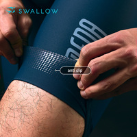 SWALLOW Cuissard à bretelles de cyclisme personnalisé pour hommes respirant et à séchage rapide évacuation de la sueur conception sans couture