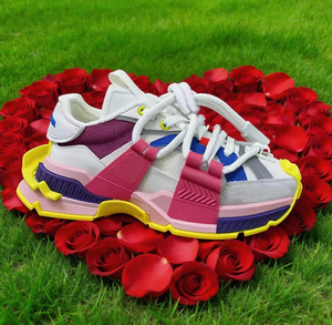 Top-<b>level</b> designer casual sports shoes Walking shoes Thick soles Casual sports shoes Men's shoes Flat shoes Women's shoes - Product Image 2