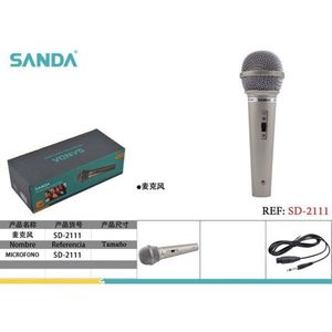 Micrófono Sanda SD-2111 con cable para voz, para escenario y karaoke - Product Image 1