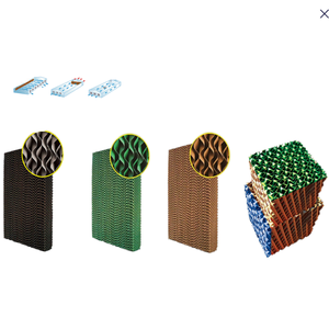 Braune Zellulose-Wasserkühlmatte / Verdunstungskühlmatte für Gewächshaus und Geflügelfarm Kühlmatte-Produktionslinie - Product Image 1