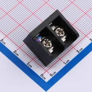 MXHB9500-9.5-02P-BK01-Cu-S-A Barrier Terminal Block Through hole,P=9.5mm Connector Three Sides 9.5mm 1x2P Straight Pin - Product Image 1