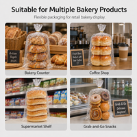Sacs à pain micro-perforés en OPP, emballage alimentaire en plastique transparent de qualité alimentaire, personnalisables avec logo, vente en gros pour fabricants