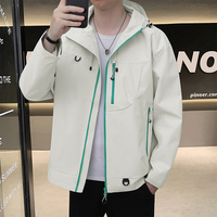 Vestes d'hiver décontractées personnalisées pour hommes en gros, vestes d'assaut coupe-vent et écologiques à la mode