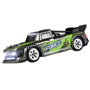 WLtoys 284131 Mini voiture RC électrique haute vitesse Wi-Fi 1/28 4WD 30 km/h tout-terrain avec lumières LED, télécommande 2.4G et câble USB - Product Image 2