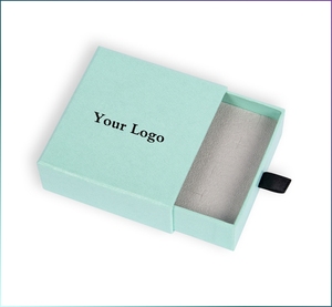 NEW Superior Jewelry Sets Custom Printed Personalized Logo Packaging Drawer Cardboard Box And Microfiber Jewelry Pouch Bag