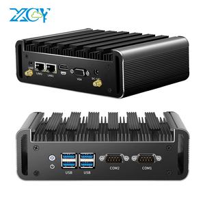 Không Quạt Linux Ubuntu máy tính i3 5020U kép Lan kép Com RS232 kỹ thuật số biển kiosk công nghiệp Mini PC - Product Image 1