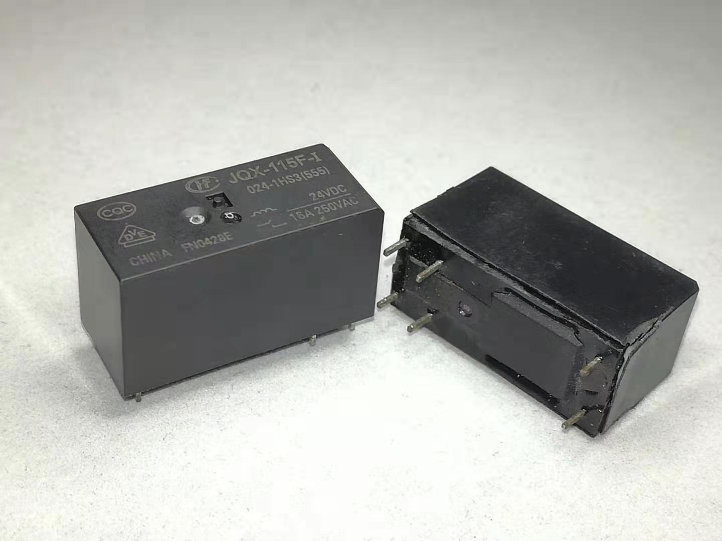 HF115F-I 024-1HS3 Power Relay - General Purpose & Certifications JQX HF115F-024-1HS3 24VDCリレー 6ピン 5個。