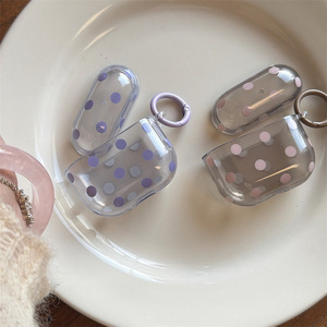 Estuche Protector Transparente con Diseño de Puntos para Apple Airpods Pro 3, Caja de Carga Transparente para Auriculares Inalámbricos Airpods 1 2 3 4 - Product Image 2