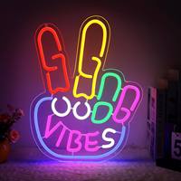 Lettres lumineuses LED néon en acrylique pour le commerce transfrontalier, étanches IP65, personnalisables, pour l'extérieur et l'intérieur, panneau publicitaire créatif