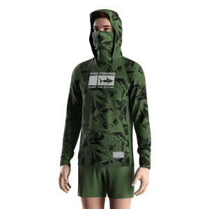 Custom Eco-Friendly Sublimation Upf50+ <strong>Fish</strong> Quick Dry Colombia <strong>T</strong> Men Performance <strong>Shirts</strong> Fishing Hoodie Long Sleeve Fishing <strong>Shirt</strong> - Product Image 3