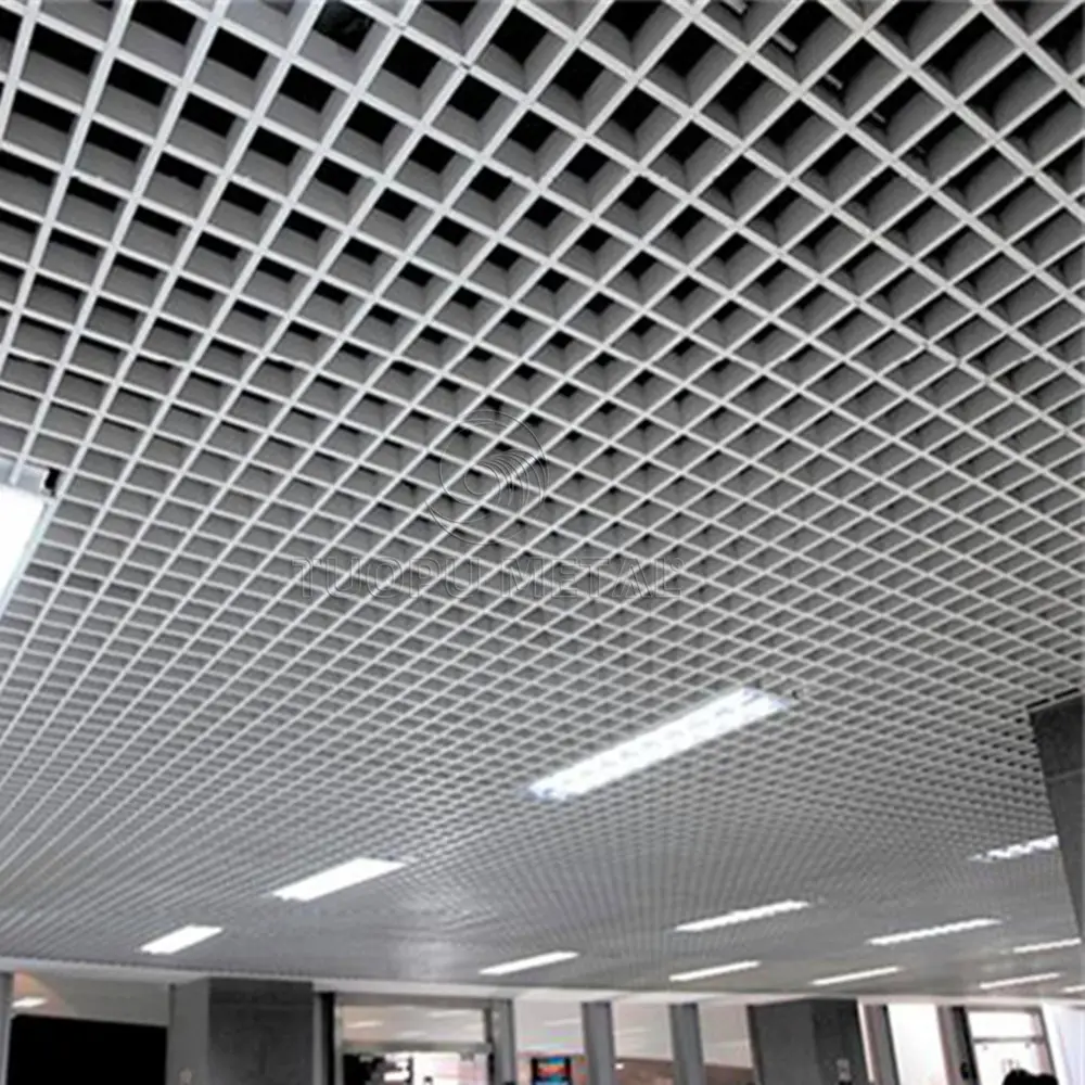 interior open cell ceiling grille panel aluminum grid ceiling tiles