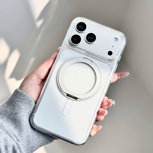 เคสใสแฟชั่น C035 พร้อมขาตั้ง สำหรับ iPhone 12 13 14 15 16 17 Pro Max ขายส่ง - Product Image 4