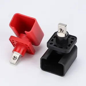 High Current Copper Material Lithium Battery Terminal Connector Block Power Through Wall M8 Screw Terminals for Cable