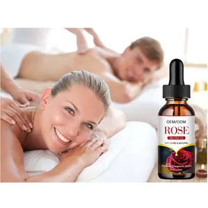Hot Sale Rose Extract Organic Plant Aroma Oil Belly Fat Firming Body Massage Oil