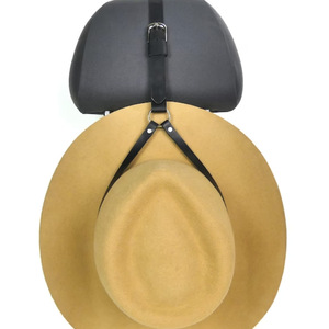 Cross-border leather Western cowboy hat rack, simple adjustable cowboy hat loop, home and car hat storage rack - Product Image 1
