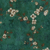 Papier peint non tissé à motif floral, murale florale vintage pour chambre à coucher, salon, décoration de la maison