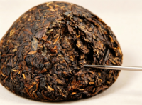 Pu'er Tuocha Premium Invecchiato 8 Anni 100g, Tè Pu Erh Shu Invecchiato di Menghai Avvolto in Bambù