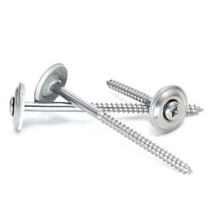 Tornillo para Madera con Arandela Adhesiva |   Tornillo Avellanado con Cabeza de Arandela, Punto de Roscado |   Phillips/Torx/De Cabeza Cuadrada |   Acero Inoxidable 410/304/316 - Product Image 1