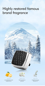 คลิปน้ำหอมติดรถยนต์ทรงสี่เหลี่ยมทันสมัย ผลิตจากอลูมิเนียมอัลลอยคุณภาพพร้อมเคลือบหนัง ดีไซน์เรียบง่าย ใช้เป็นเครื่องหอมภายในรถยนต์ - Product Image 6