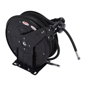 Carrete de Manguera Retráctil Automático de Acero Inoxidable de 15M para Montaje en Pared, para Lavadora de Aire de Alta Presión, para Jardín y Lavado de Autos - Product Image 1