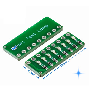 8 segmen LED Port Test Lamp tersedia dalam tiga warna: merah, hijau dan biru - Product Image 2