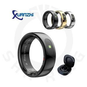 Anillo Q8 personalizado SHR para mujeres, dispositivo de monitoreo de salud inteligente, análisis de sueño de estrés HRV, rastreador de actividad física, aleación para desplazamiento TikTok - Product Image 2