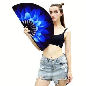 Éventail pliant manuel en bambou naturel écologique Guan Sen, cadeaux promotionnels, impression personnalisée simple face, style rave clack - Product Image 2