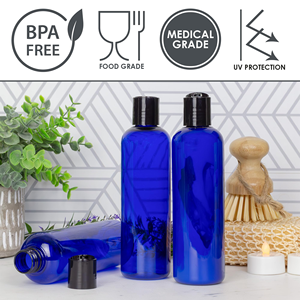 Wholesale Multi-usage Cobalt Blue PET Plastic Lotion Bottle Cosmetic Essential Oil Medical Spray Bottles - Product Image 6