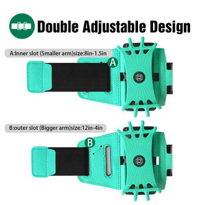 สายรัดแขนซิลิโคนกันน้ำสำหรับผู้ชายและผู้หญิงสายรัดข้อมือซิลิโคนนีโอพรีนสำหรับเล่นกีฬาวิ่งออกกำลังกายแบบหมุนได้ไม่สามารถถอดออกได้ - Product Image 5