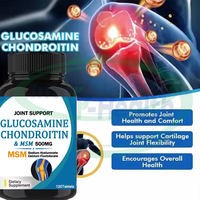 Ausreson MSM Glucosamine et Chondroïtine Sulfate Collagène Comprimés Soins de Santé Halal Glucosamine Chondroïtine MSM Comprimé