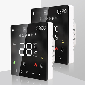 Tuya <strong>WiFi</strong> Smart Thermostat Touch Screen Digital Temperature <strong>Controller</strong> with Voice Control for HVAC <strong>Heating</strong> Cooling - Product Image 1