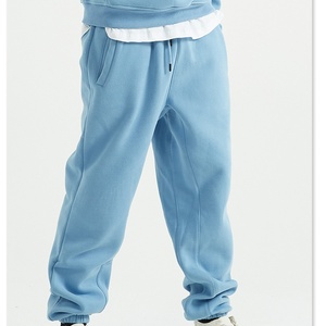 <span class=keywords><strong>Pantalon</strong></span> de jogging <span class=keywords><strong>en</strong></span> molleton de coton ultra épais pour homme, avec logo personnalisé, vierge, coupe ample, taille mi-haute, jambe large, décontracté, pour le sport - Product Image 3