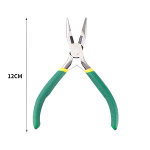 Needle Nose Pliers 12Cm Serrated Jaw Pointed Beak Chrome Vanadium Steel Jewelry Tool - Product Image 1