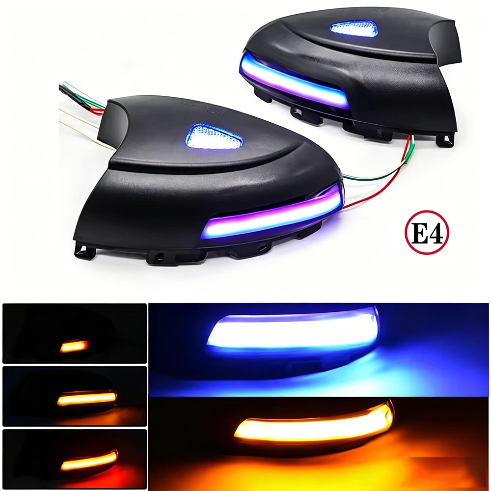 Blue amber dynamic floor light