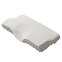 Oreiller cervical orthopédique en mousse à mémoire de forme Contour Confortable Anti-Ronflement Papillon pour le soutien du cou et les soins de santé